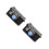 2Pièces Accessoire Résine Ornement Compact Noir 8