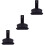 3Pièces Support Casque Gaming Noir Coussin Silicone Protecteur 5