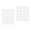 40Pièces Plaques Mesh Blanche Pour Couture DIY Accessoires 4