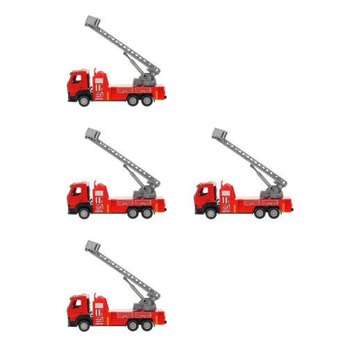 4Pièces Jeu Éducatif De Pompiers Rouges Pour Enfants Créatifs 2