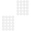 40Pièces Plaques Mesh Blanche Pour Couture DIY Accessoires 3