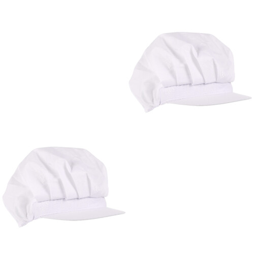 2Pièces Casquette Lavable Couvre-Cheveux Élastique Travail 2