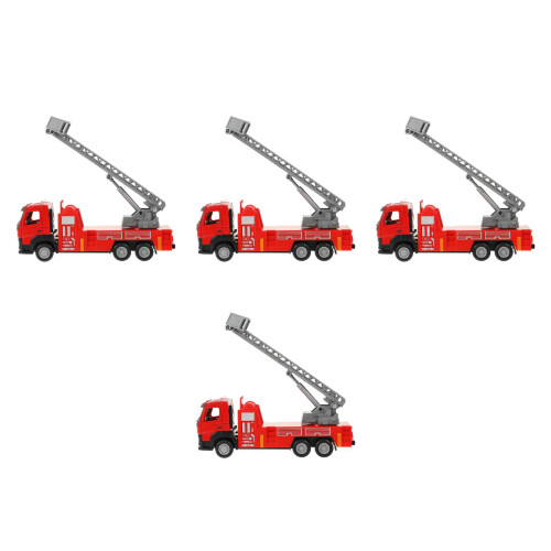 4Pièces Jeu Éducatif De Pompiers Rouges Pour Enfants Créatifs 1