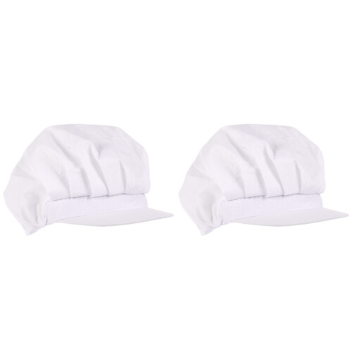 2Pièces Casquette Lavable Couvre-Cheveux Élastique Travail 1