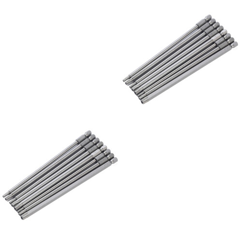 16Pièces Ensemble De Bits Acier Argent Réparation 8 Spécifications 2