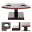 2Pièces Support Plastique Noir Pour Cônes Glace Sushi À Stocker 9