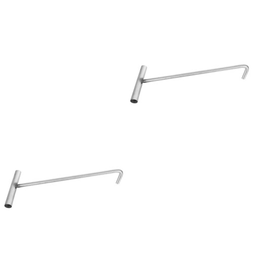 2Pièces Outil Levage Crochet T Inox Durable Usage Extérieur 2