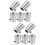 10Pièces Accessoires Inox Main Courante Argenté Élégance 4