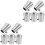 10Pièces Accessoires Inox Main Courante Argenté Élégance 8