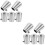 10Pièces Accessoires Inox Main Courante Argenté Élégance 5