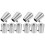 10Pièces Accessoires Inox Main Courante Argenté Élégance 9