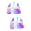 2Pièces Visor Enfants Multicolores Respirant Et Élastique 10
