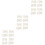96Pièces Outil Éponge Triangle Blanche Pour Dégradé Nail Art 5