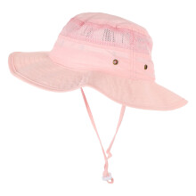 2Pièces Casquettes Enfants Rose Été Plage Anti-Uv Respirantes