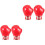4Pièces Épingles Broche Sport Boxe Mode Masculine 5