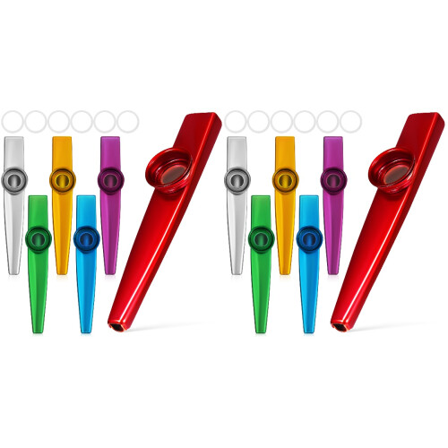 12Pièces Kazoo Métal Instrument Performance Facile À Utiliser 1
