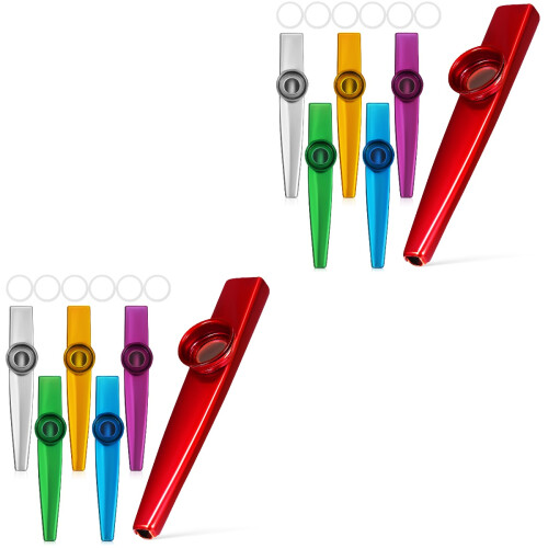 12Pièces Kazoo Métal Instrument Performance Facile À Utiliser 2