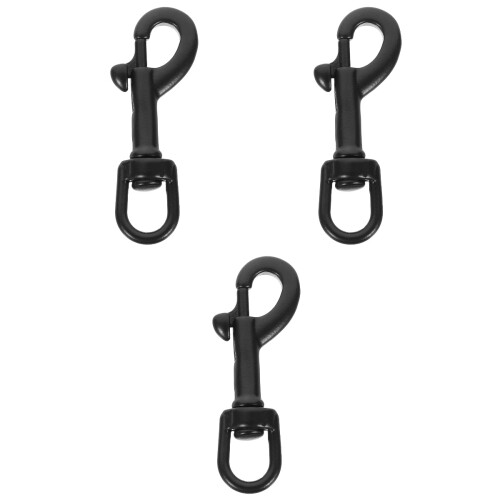 3Pièces Clips Snap Pivotants Noir Pour Équipement 2