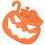 2Pièces Jouets Sensoriels Dentition Bébé Silicone Orange 1