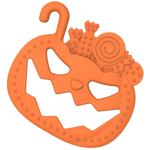 2Pièces Jouets Sensoriels Dentition Bébé Silicone Orange