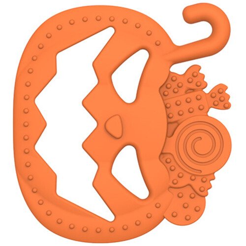 2Pièces Jouets Sensoriels Dentition Bébé Silicone Orange 2