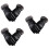 3Pièces Cuir PU Noir Isolants Touchscreen 7