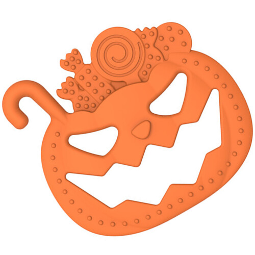 2Pièces Jouets Sensoriels Dentition Bébé Silicone Orange 1