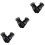 3Pièces Cuir PU Noir Isolants Touchscreen 5