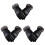 3Pièces Cuir PU Noir Isolants Touchscreen 2