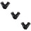 3Pièces Cuir PU Noir Isolants Touchscreen 9