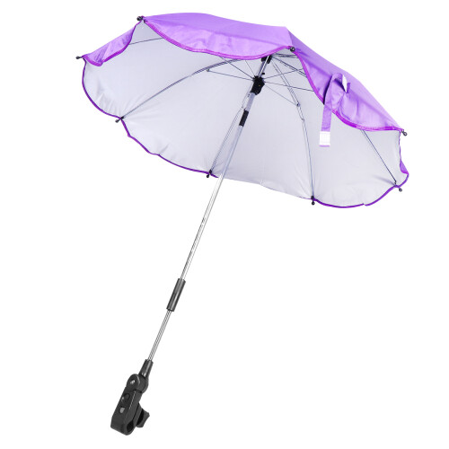 3Pièces Poussette Bébé Violet Compact Usage Longue Durée