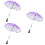 3Pièces Poussette Bébé Violet Compact Usage Longue Durée 9