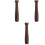 3Pièces Pilon En Bois Robuste, Ustensile Cuisine Pour Épices Ail 3