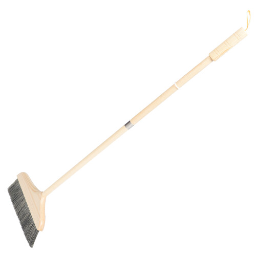 2Pièces Balais Souples En Bois Pour Sols Durs Usage Kaki 2