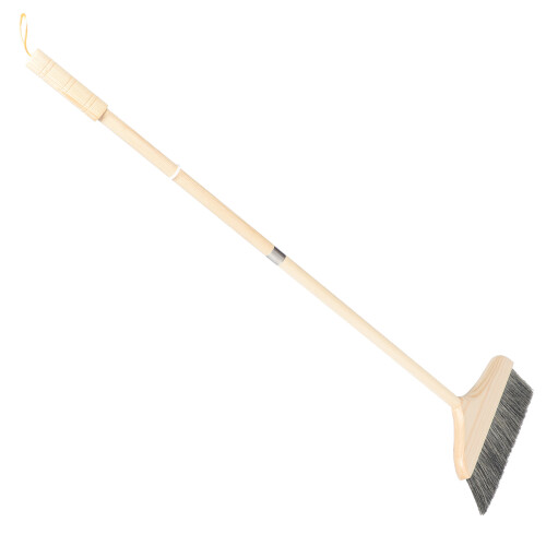 2Pièces Balais Souples En Bois Pour Sols Durs Usage Kaki 1