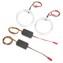 2 Stück LED Angel Eyes Halo Ringe 80mm Eisblau 9-36V Auto Scheinwerfer