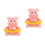 2Pièces Thermomètre Bain Jouet Rose Pour Bébé Usage Multiples 2