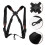 3Pièces Harnais Saxophone Nylon Noir Réglable Confortable Pour 10