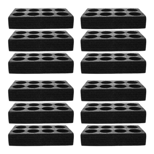 12Pièces Support Boissons Emportées 8 Noir Sécurisé Résistant 1