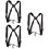 3Pièces Harnais Saxophone Nylon Noir Réglable Confortable Pour 7