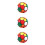 3Pièces Ballons PVC Élastiques Et Gonflables Pour Enfants Multicolores 8