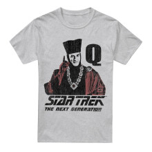 (L, Sport Heather) Star Trek Mens Q Point T-Shirt