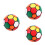 3Pièces Ballons PVC Élastiques Et Gonflables Pour Enfants Multicolores 6