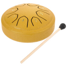 1Ensemble Tambour Percussion Jaune En Titane Pour Loisir Et Débutants