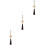 3Pièces Pendentif Guanyin Sculptures Suspendues Multicolores 5