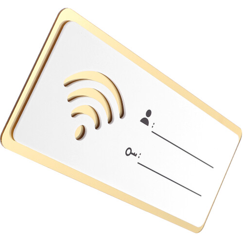 2Pièces Plaque WiFi Pour Accueil