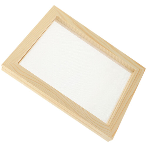 5Pièces Écrans Artisanaux En Bois Khaki Pour DIY 2