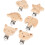 30Pièces Clips Bébé Bois Multi Animaux Attache Résistante 1