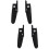 2Paires Pédales Pliables Noir Nylon Solides Usage Intensif 7