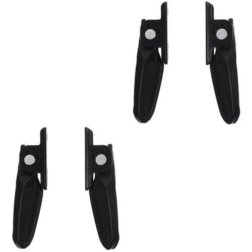 2Paires Pédales Pliables Noir Nylon Solides Usage Intensif 2